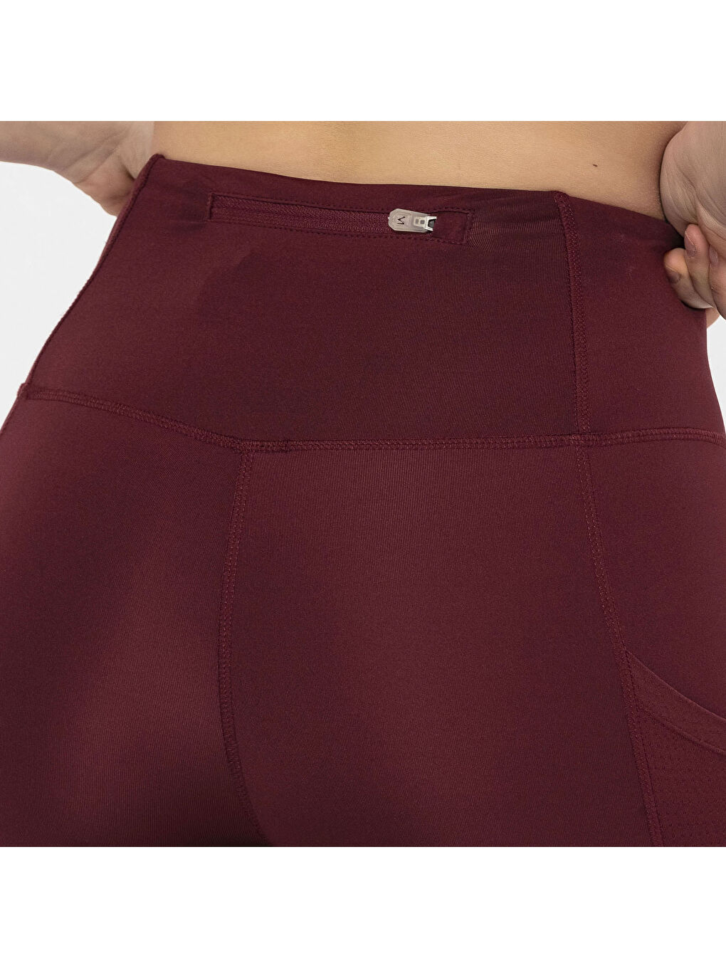 Bordo Ledge 7 Kadın Kırmızı Koşu Taytı-9