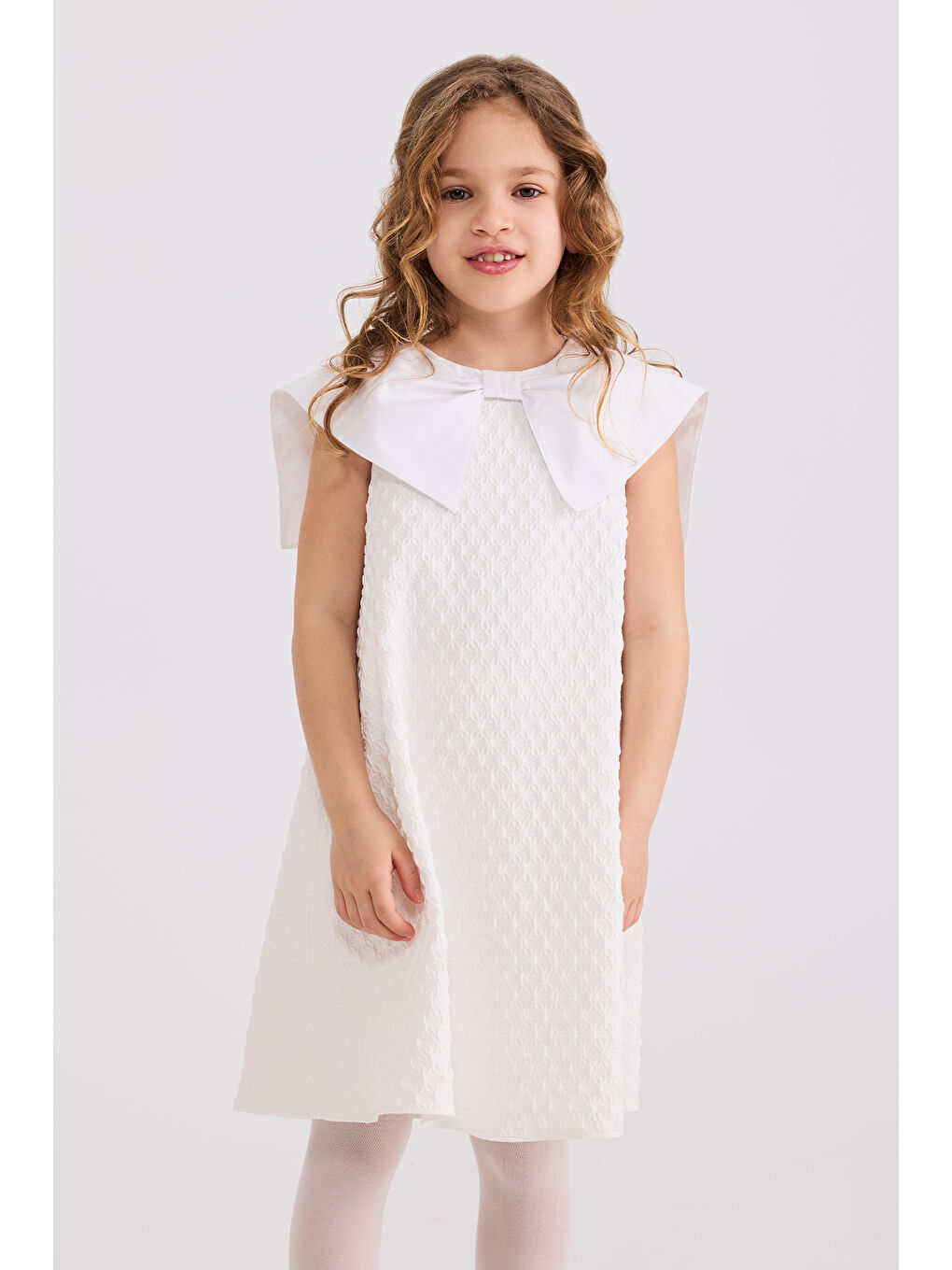 Kız Çocuk Beyaz Elbise-5
