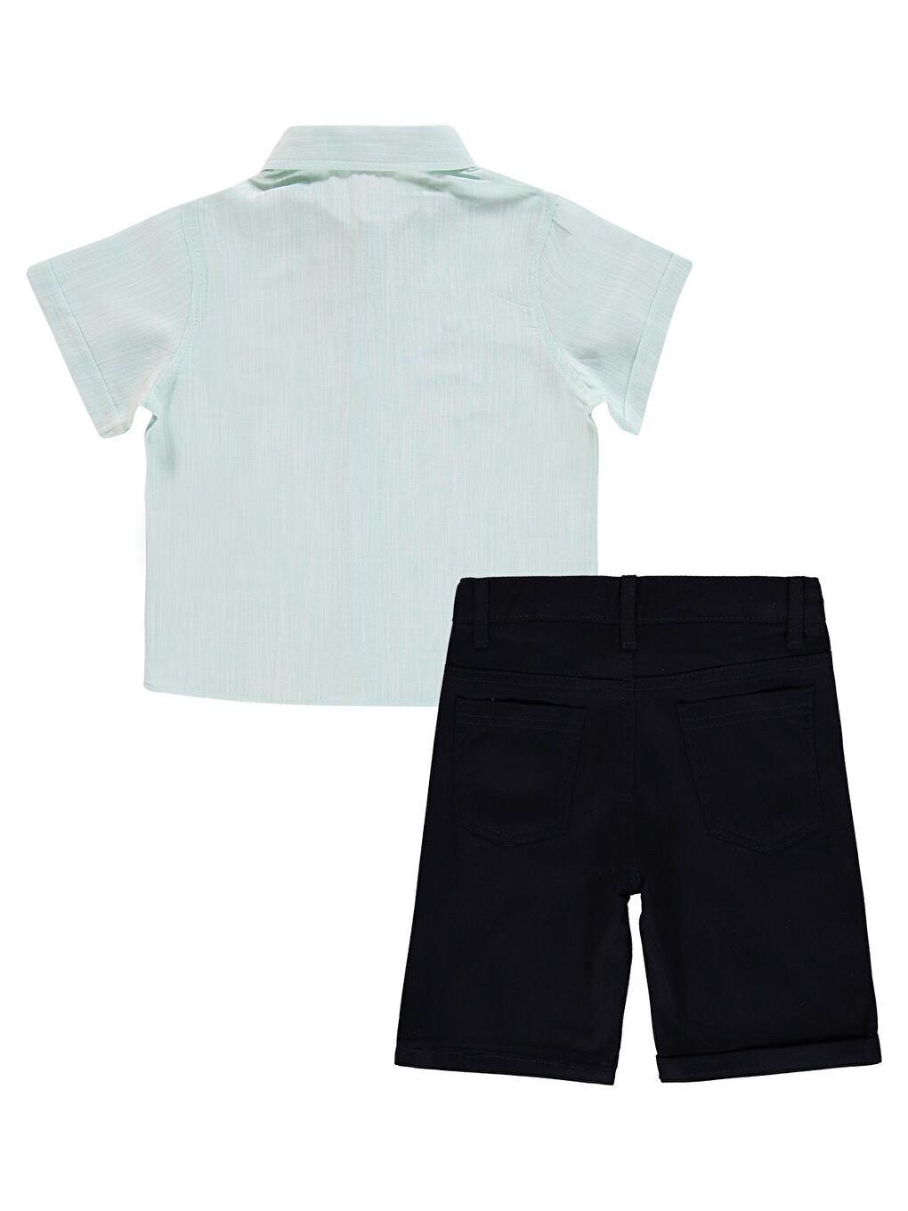 Boys Gömlekli Şortlu 2'li 2-5 Yaş Takım - Yeşil-2