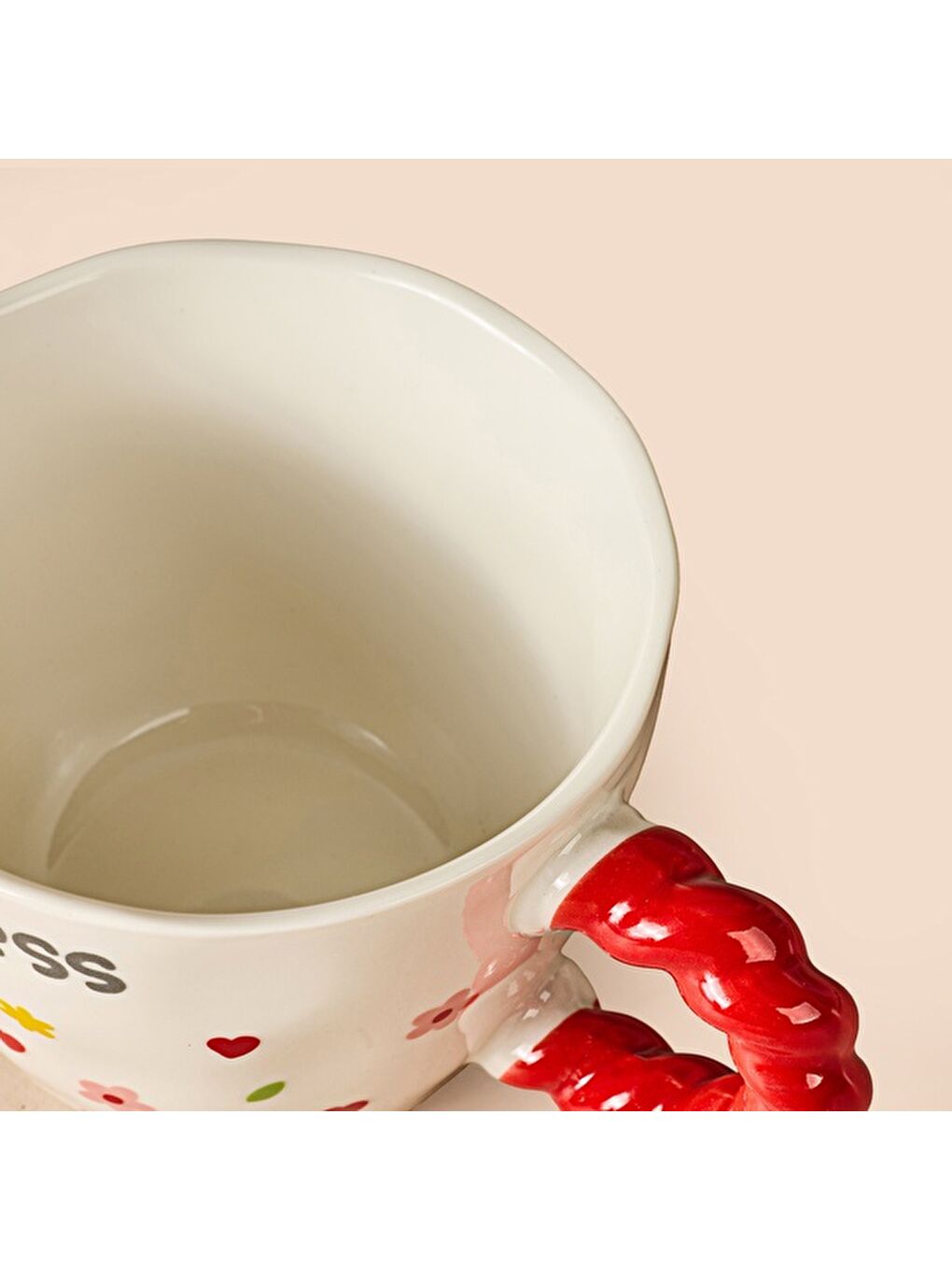 Kitchen Happiness Seramik Kupa - Beyaz - 300 ml-1