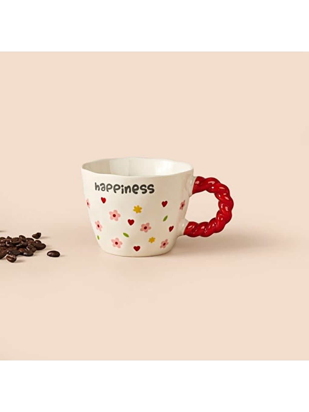 Kitchen Happiness Seramik Kupa - Beyaz - 300 ml-2