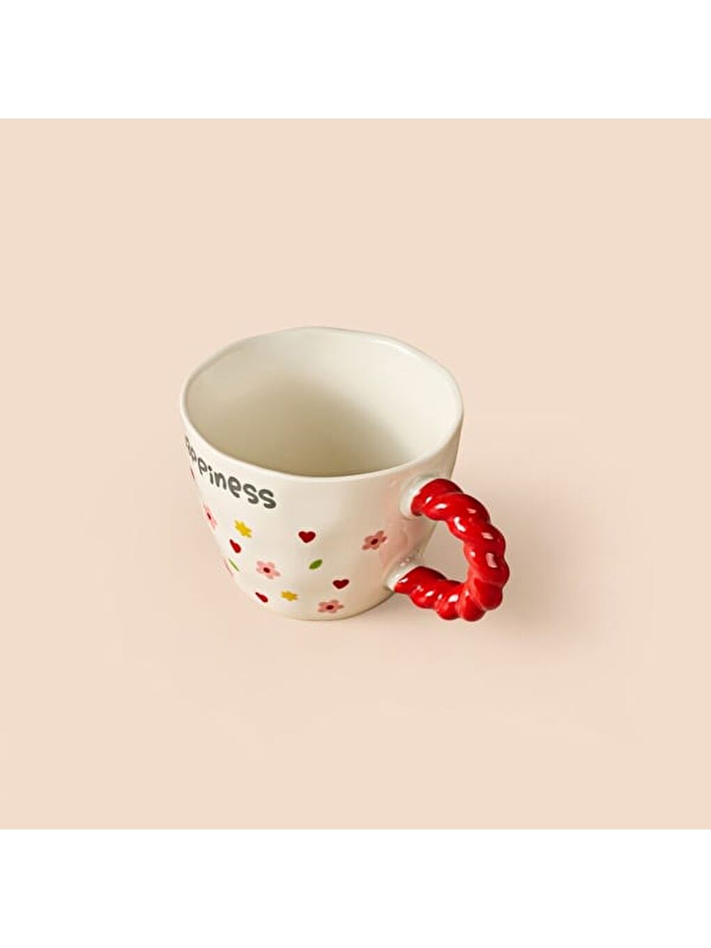 Kitchen Happiness Seramik Kupa - Beyaz - 300 ml-4