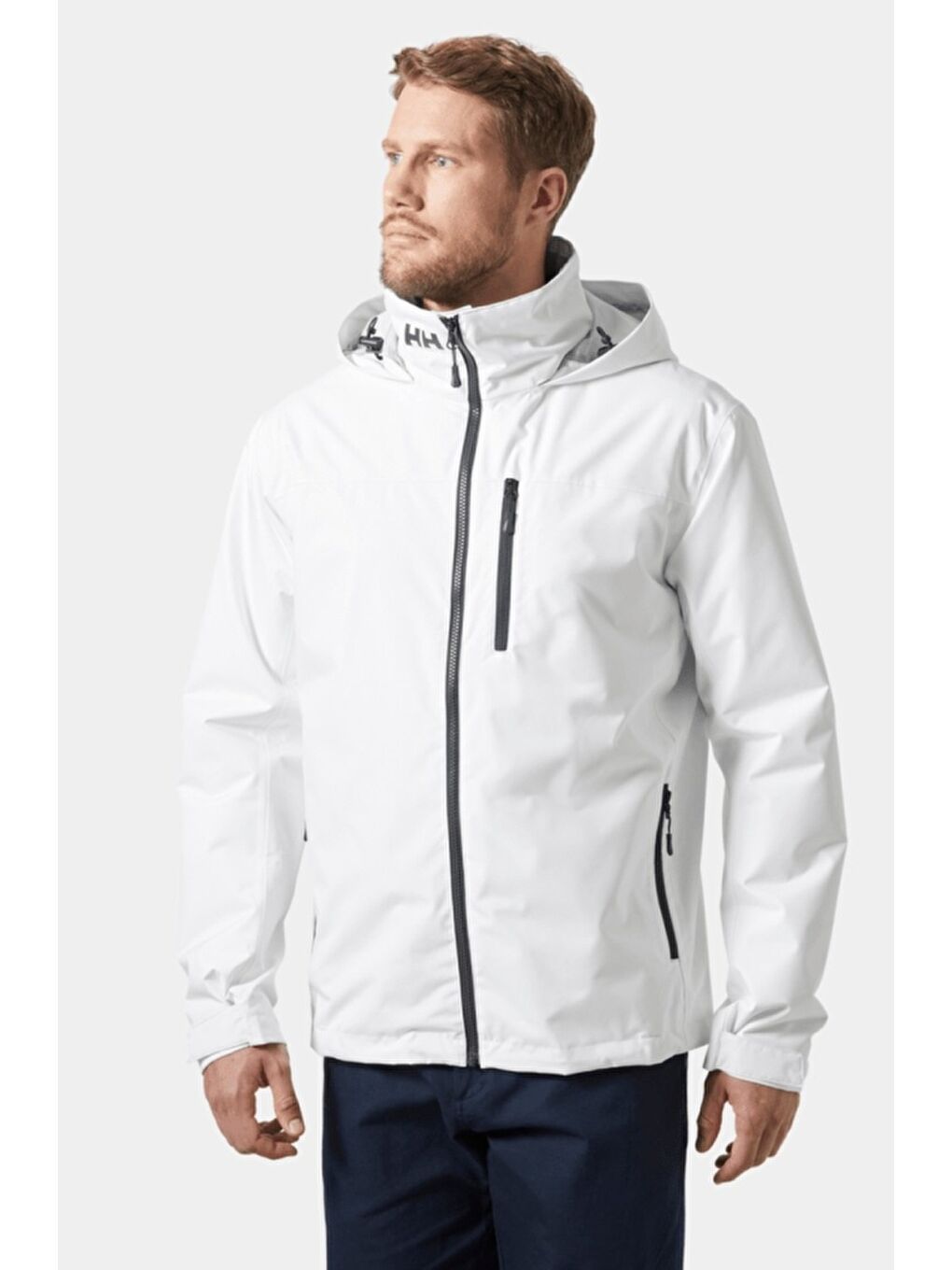 Helly Hansen Beyaz Crew Hooded Midlayer 2 Jacket Erkek Mont HHA.34442.HHA.001