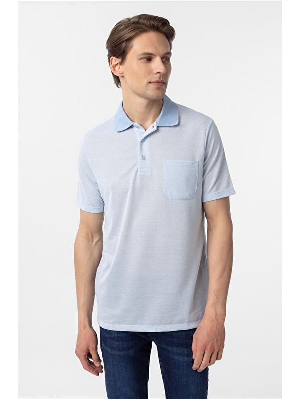 Mavi Regular Armürlü Polo Yaka Tişört-2