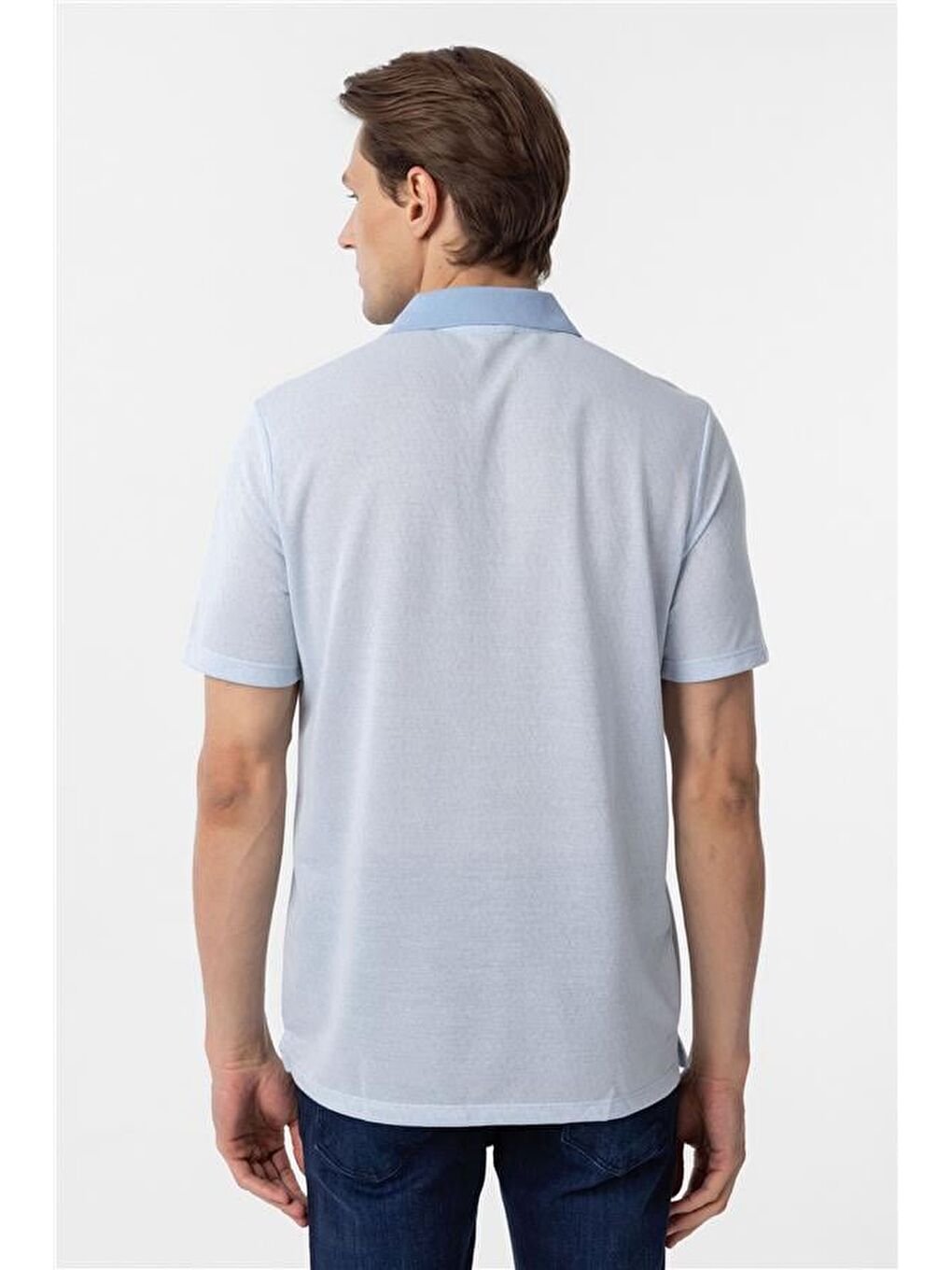 Mavi Regular Armürlü Polo Yaka Tişört-4