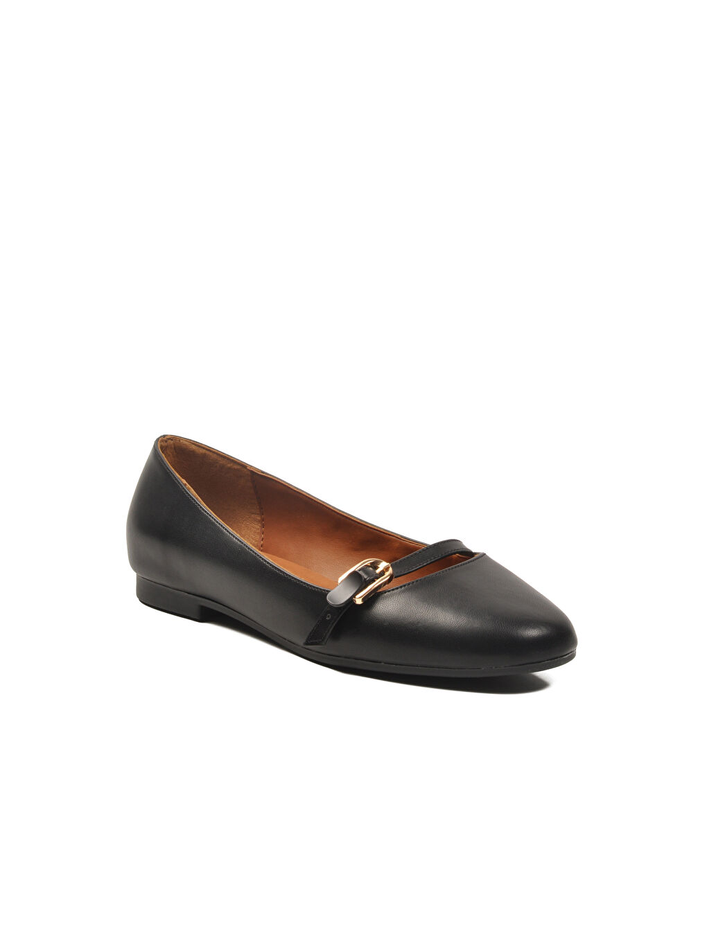 Siyah Cilt Hafif Esnek Kadın Babet 312456 Z-3