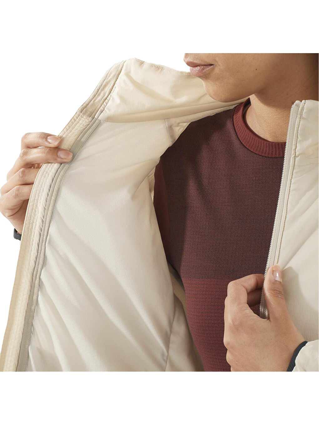 Mountain Flex Kadın Bej Outdoor Ceketi-3