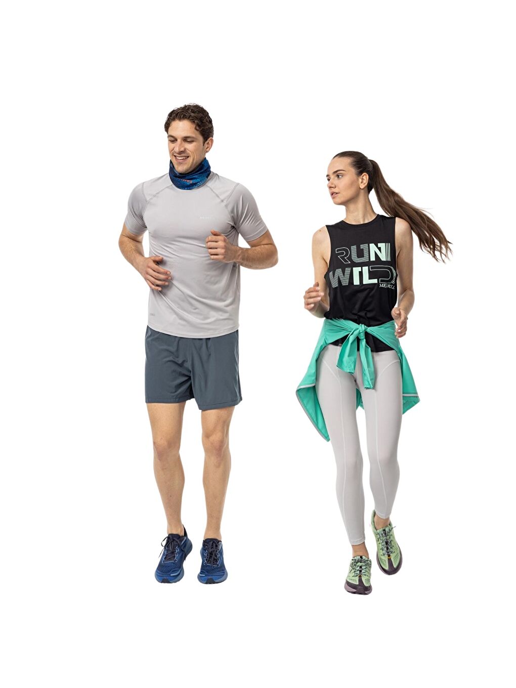 Bej Lena Kadın Beyaz Koşu Taytı-2