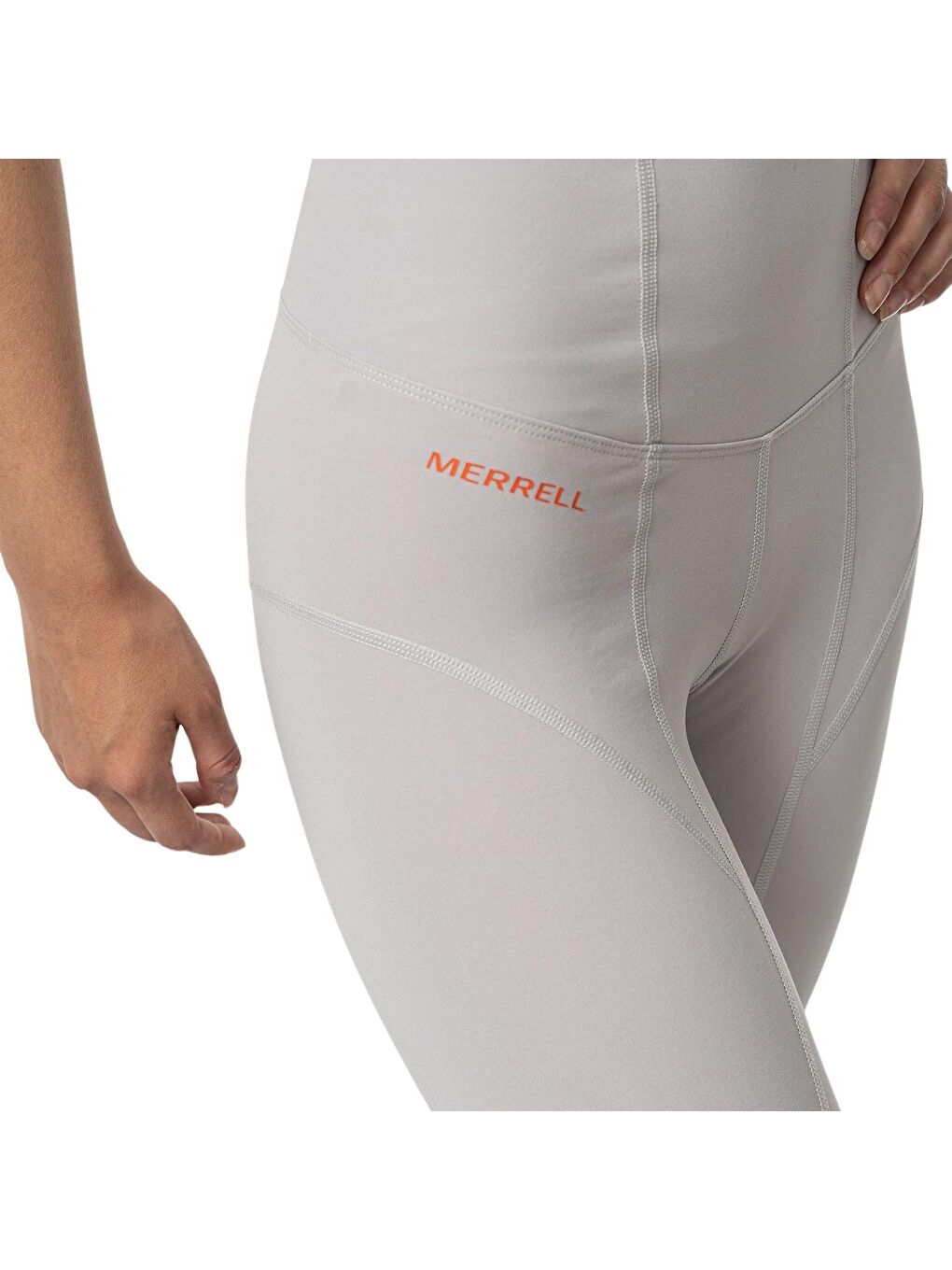 Bej Lena Kadın Beyaz Koşu Taytı-3