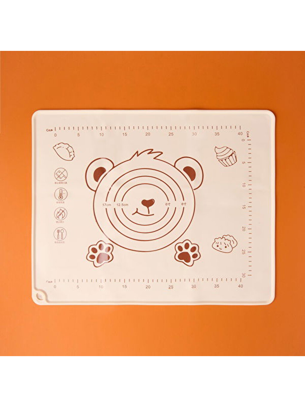 Karışık Silikon Hamur Matı - Renkli - 40x30 cm