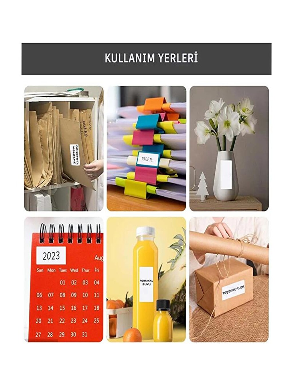 A4 Hazır Beyaz Etiket 52.5x35mm 10 Sayfa 1 Paket 32 Li Kendinden Yapışkanlı Fotokopi Lazer İnkjet-5