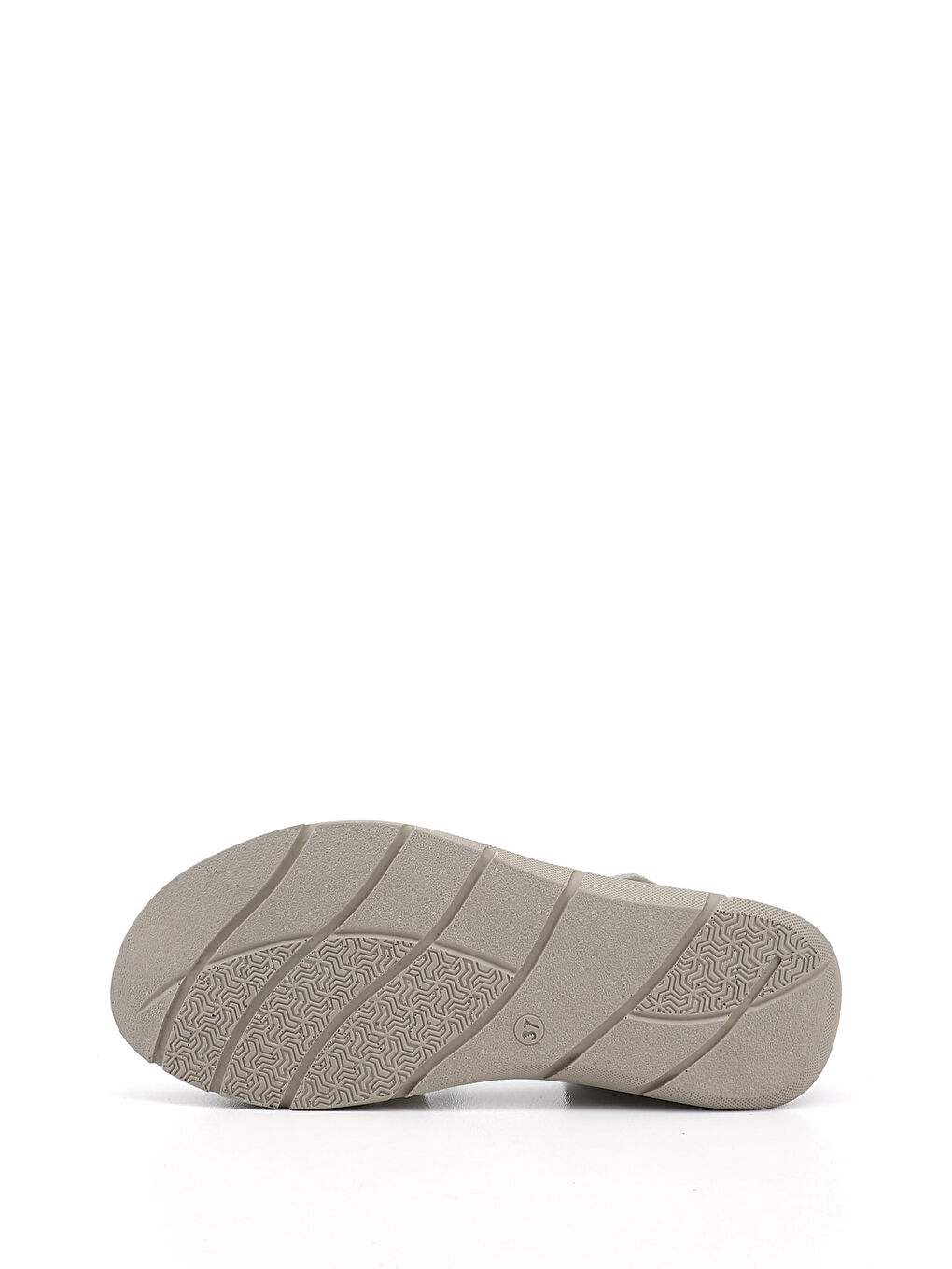 Beyaz Kadın CANLI BEYAZ Cırt Bantlı Dolgu Topuk Hakiki Deri Sandalet-5