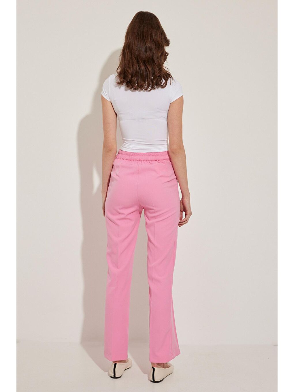 HOOOPSTORE Pembe Dikiş Detaylı Pantolon - Pembe - 4