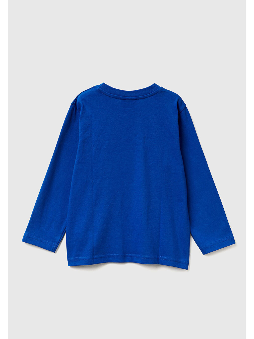 Erkek Çocuk Saks Mavisi Önü ve Arkası Çok Renkli Batwheels Baskılı Logo Etiketli Jarse T-shirt-1