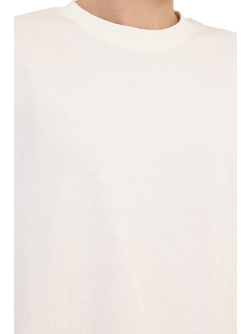 Beyaz Erkek Kısa Kol T-Shirt-3