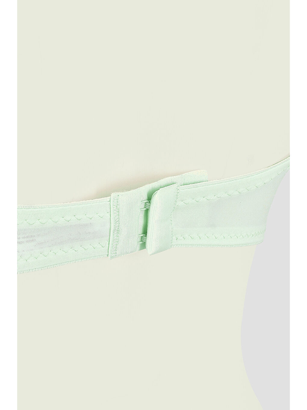 Mint Yeşili  Latina Destekli Straplez Sütyen-1