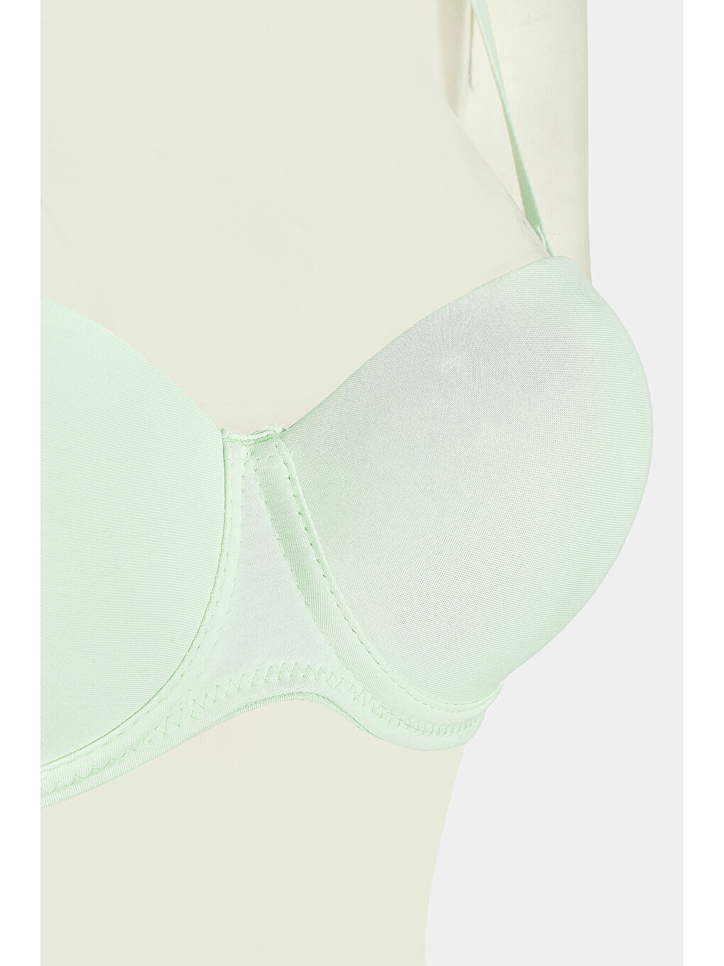 Mint Yeşili  Latina Destekli Straplez Sütyen-2