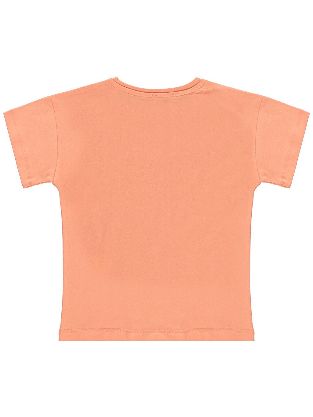 Pembe Girls Mermaid Baskılı 6-9 Yaş Tişört - Pudra-1