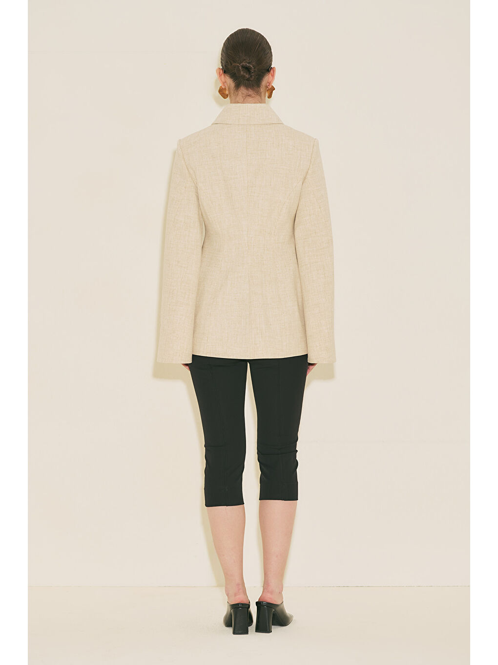 Lımıted Edıtıon Fit Blazer Ceket Bej-3