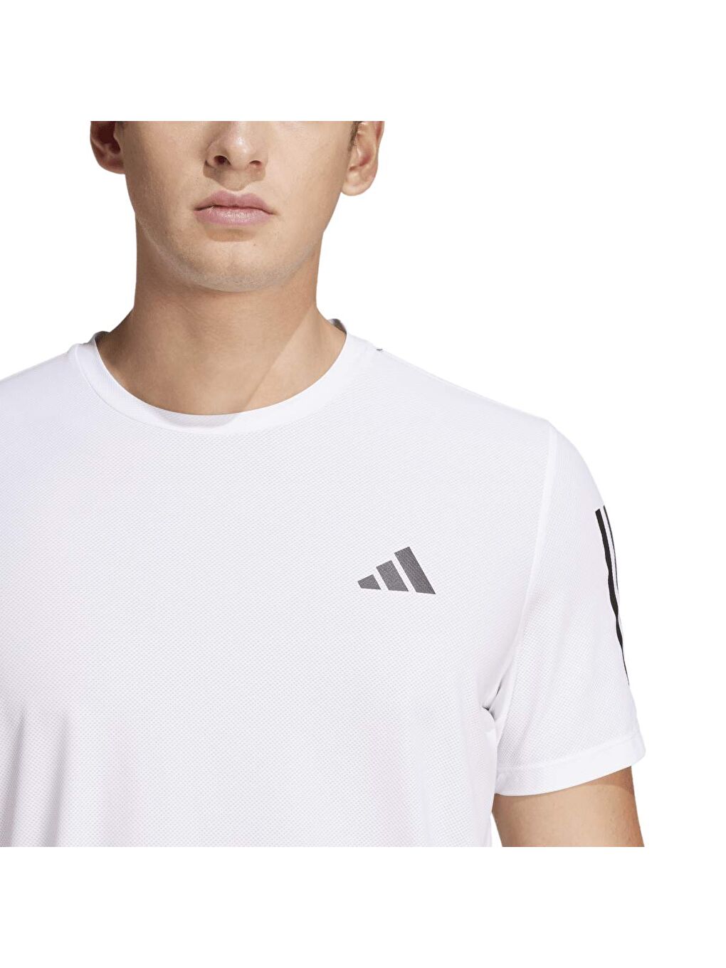 Own The Run Cb M Erkek Beyaz Yuvarlak Yaka Tişört-2