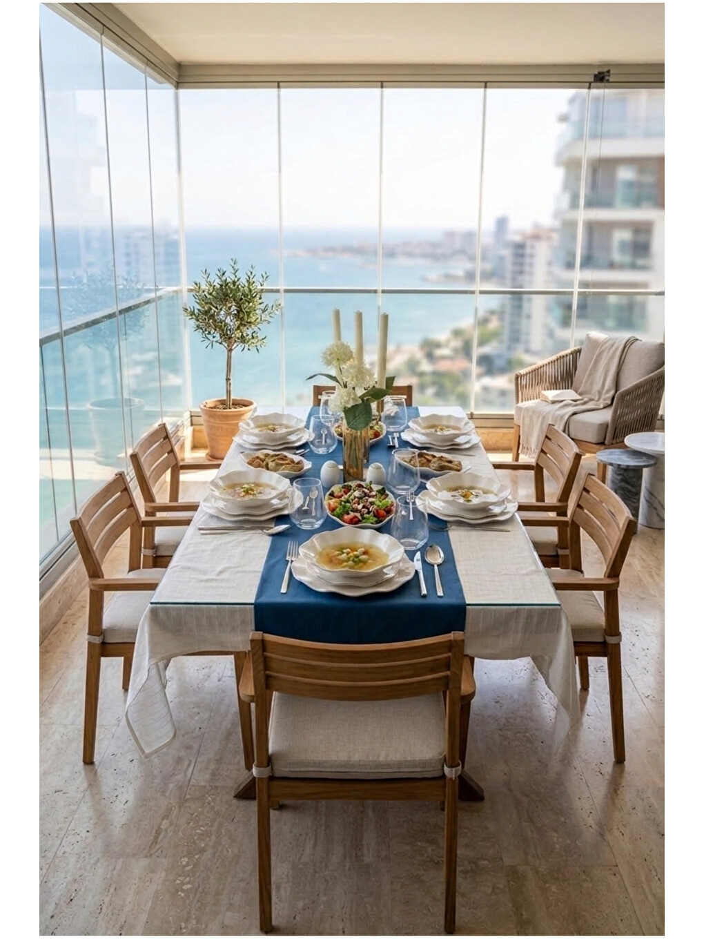 Beyaz Carmen 30 Parça Porselen Yemek Takımı Platin-5