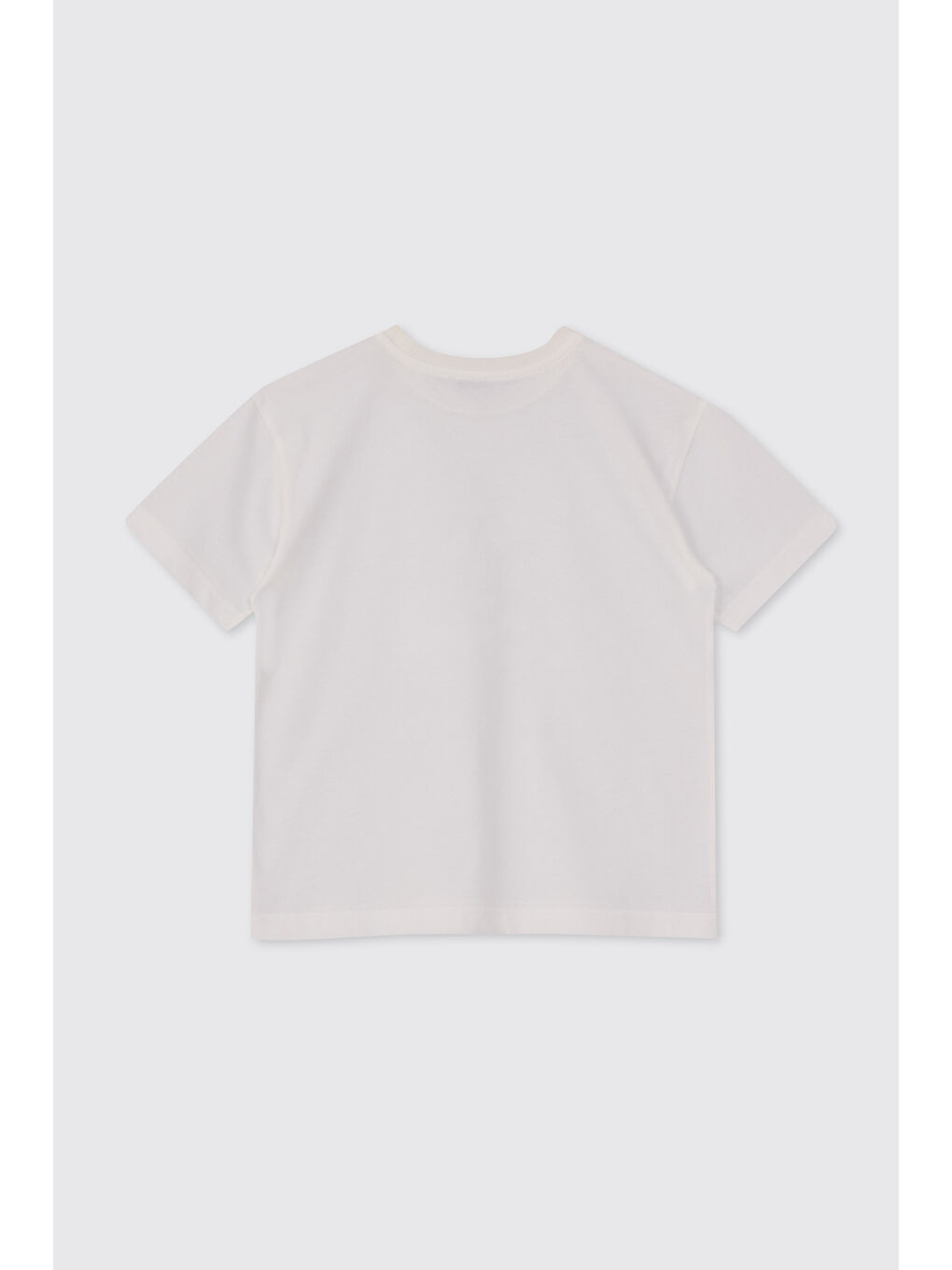 Erkek Çocuk Baskılı Beyaz Tişört-1
