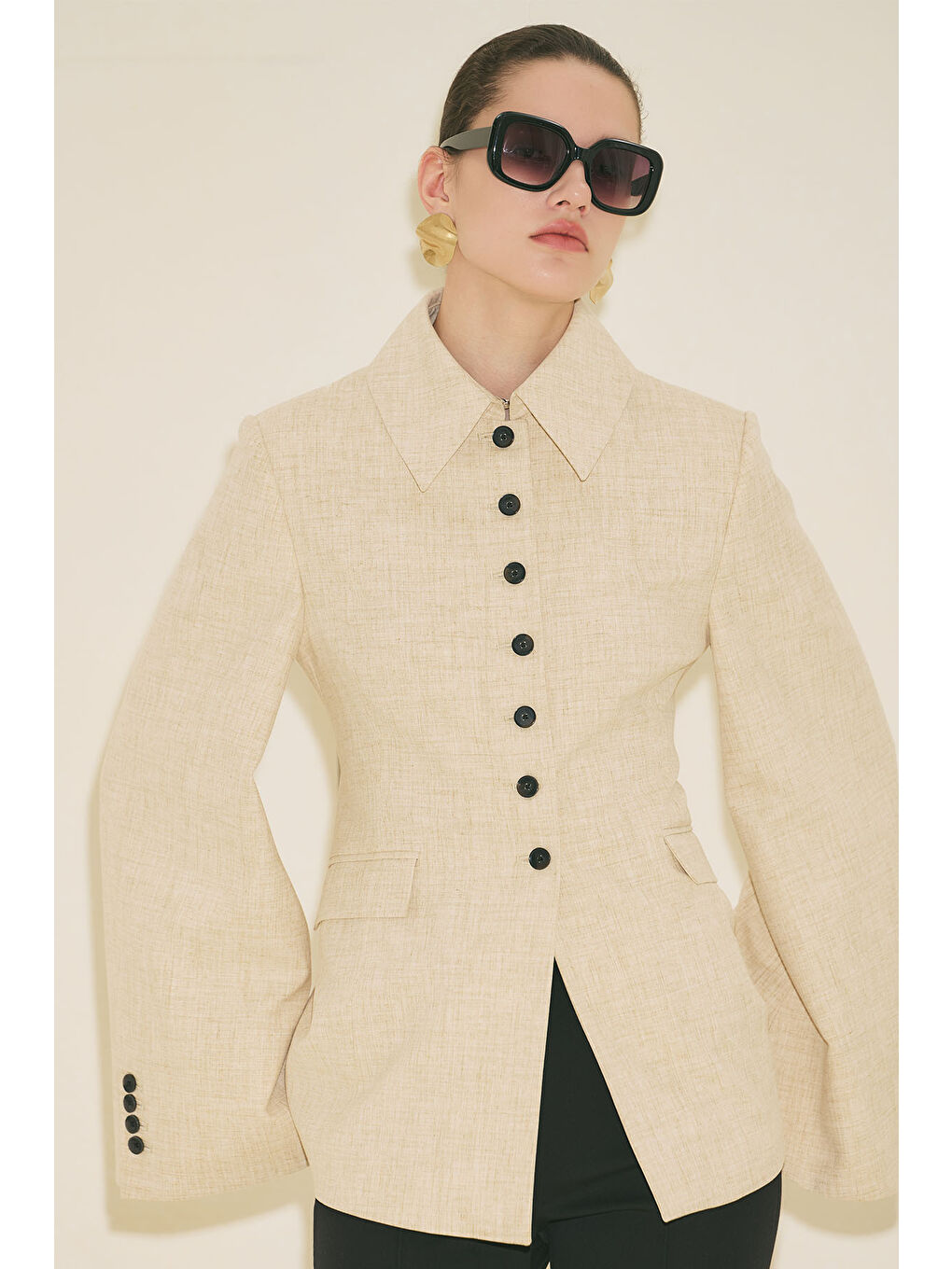 Lımıted Edıtıon Fit Blazer Ceket Bej-7