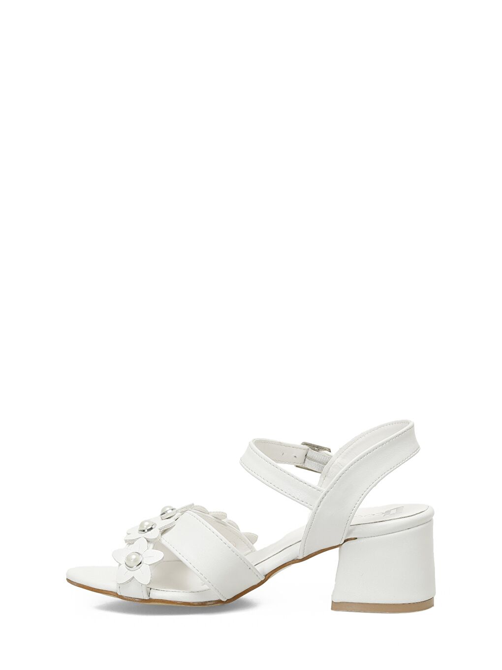 SIMONY F 5FX Beyaz Kız Çocuk Topuklu Ayakkabı-2