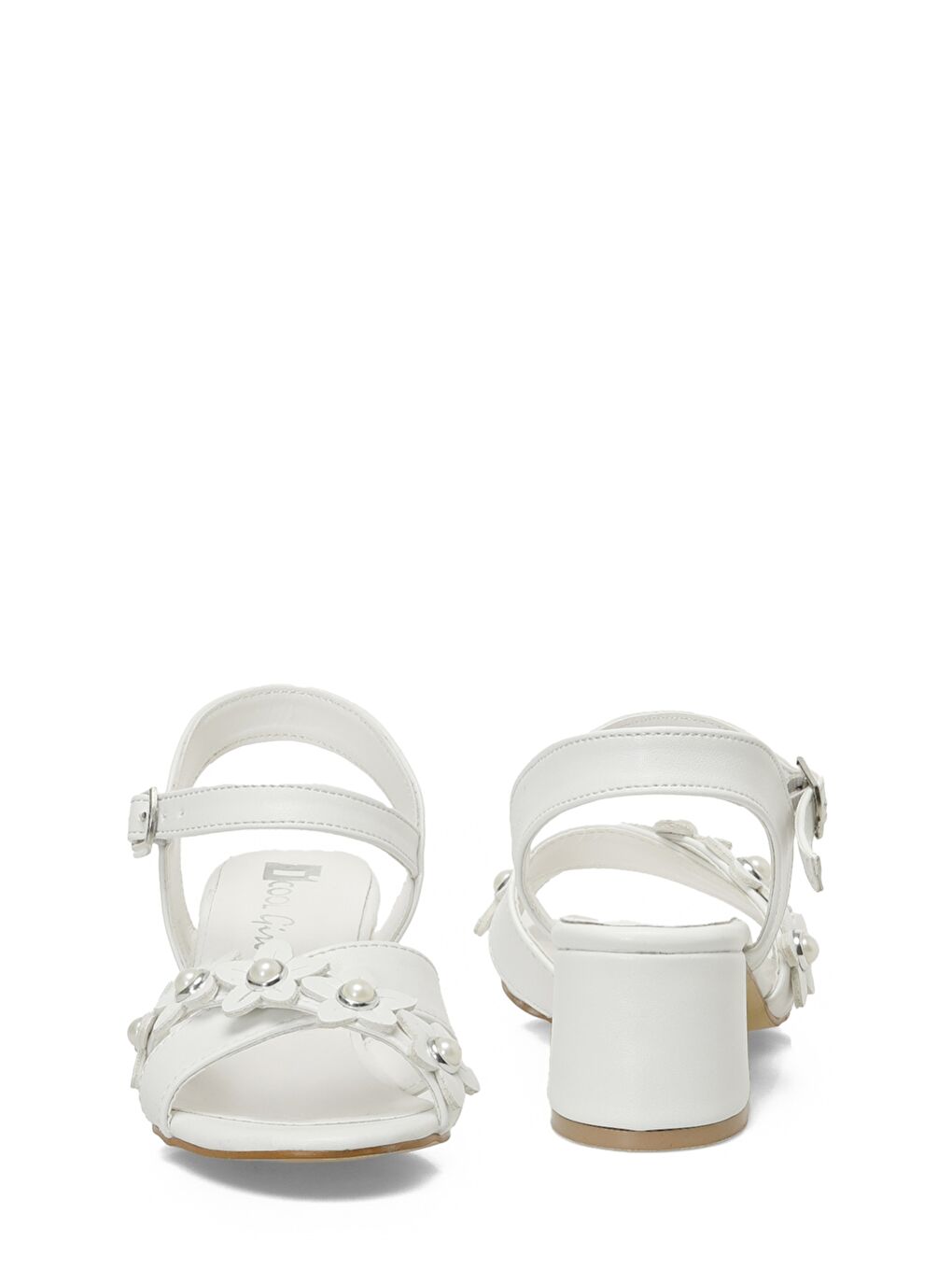 SIMONY F 5FX Beyaz Kız Çocuk Topuklu Ayakkabı-4