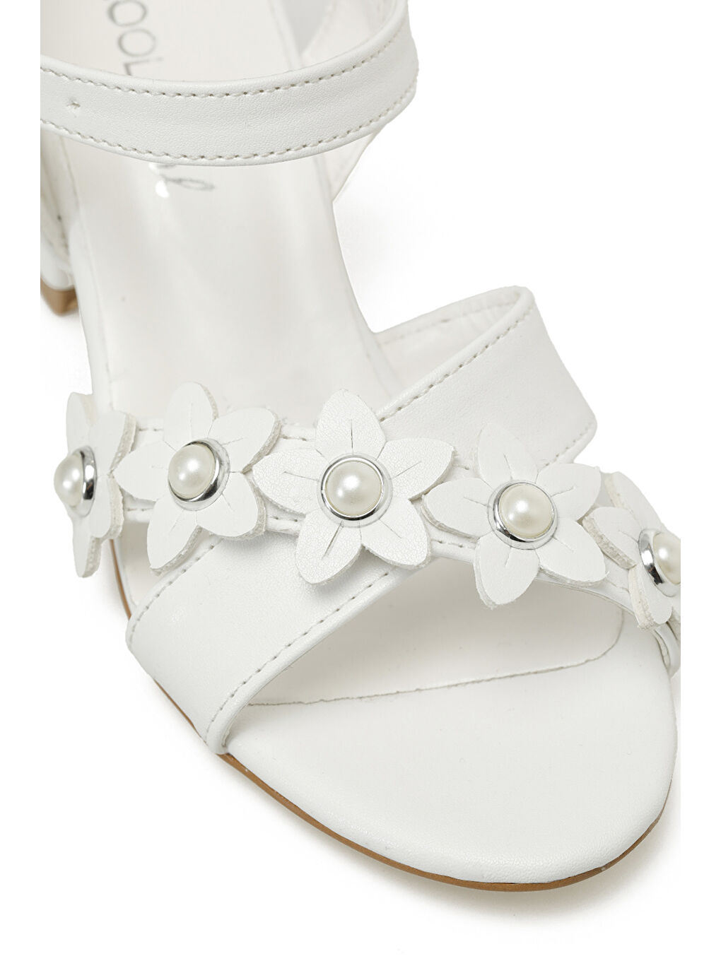 SIMONY F 5FX Beyaz Kız Çocuk Topuklu Ayakkabı-6