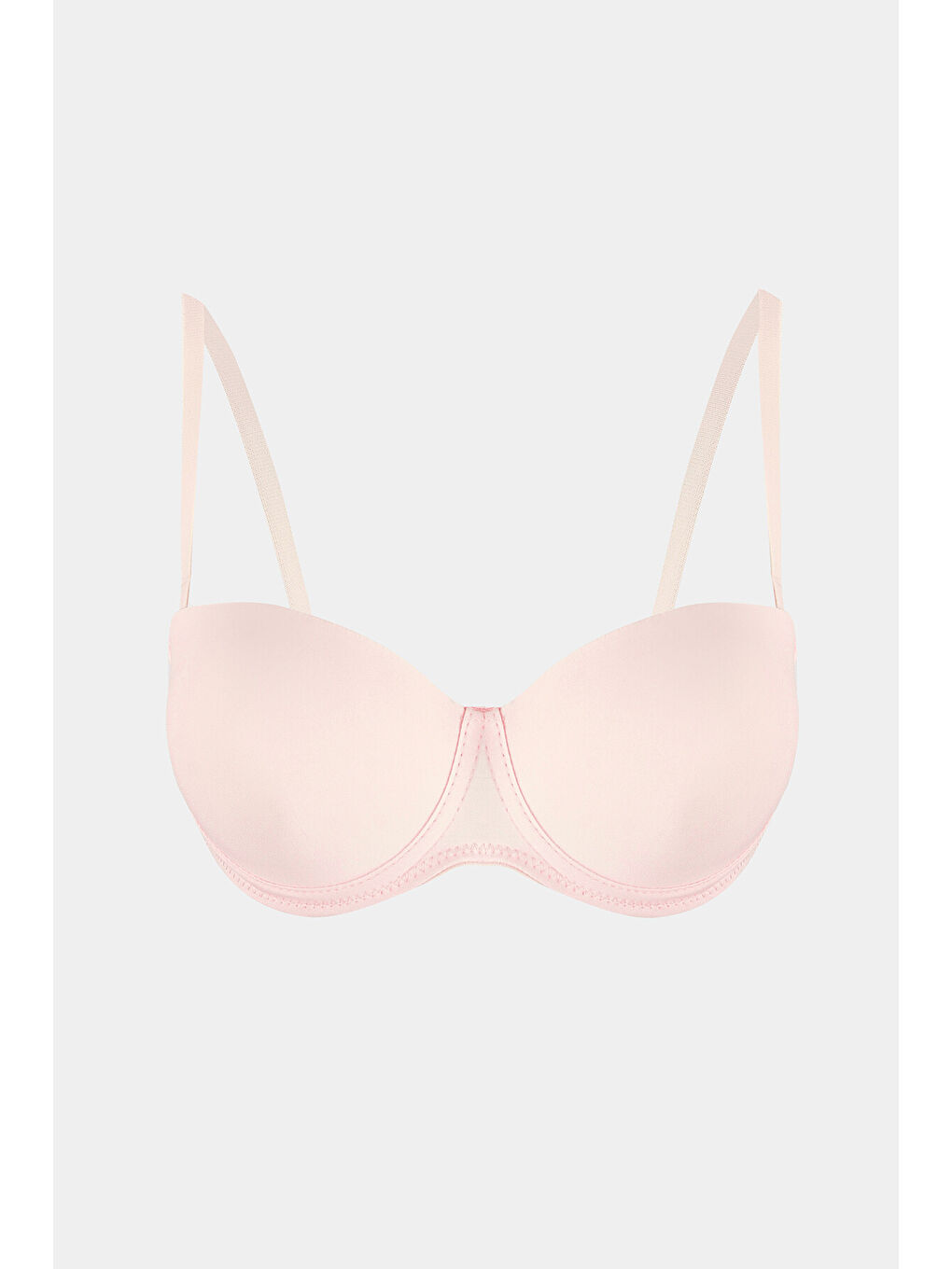 Pembe Somon Latina Destekli Straplez Sütyen