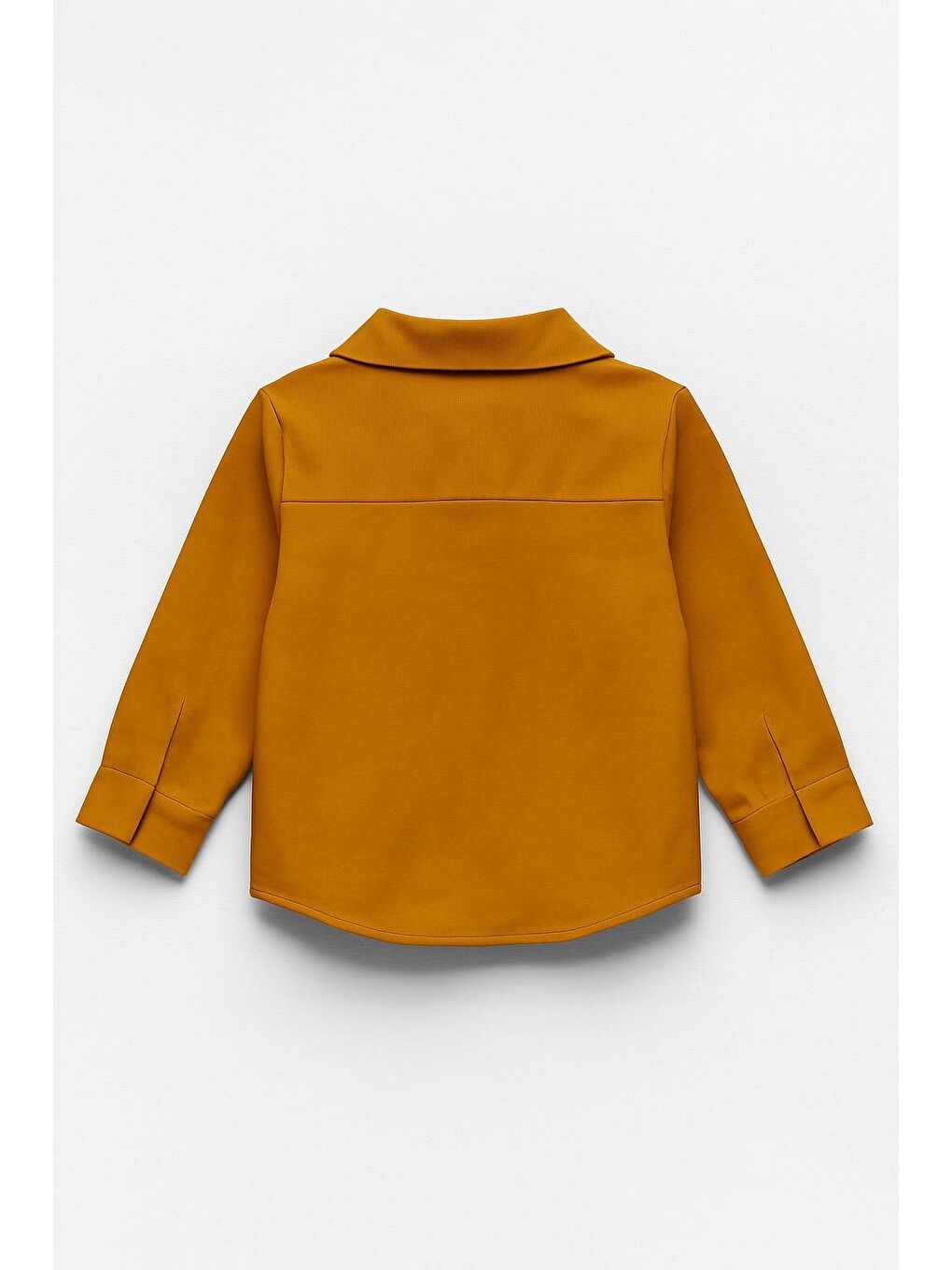 Sarı Erkek Çocuk %100 Pamuk Basic Gömlek (2-3 Yaş 8-9 Yaş)-1