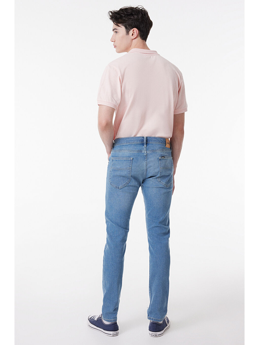 Kansas Slim Fit Dar Kesim Açık Mavi Esnek Jean Pantolon-4