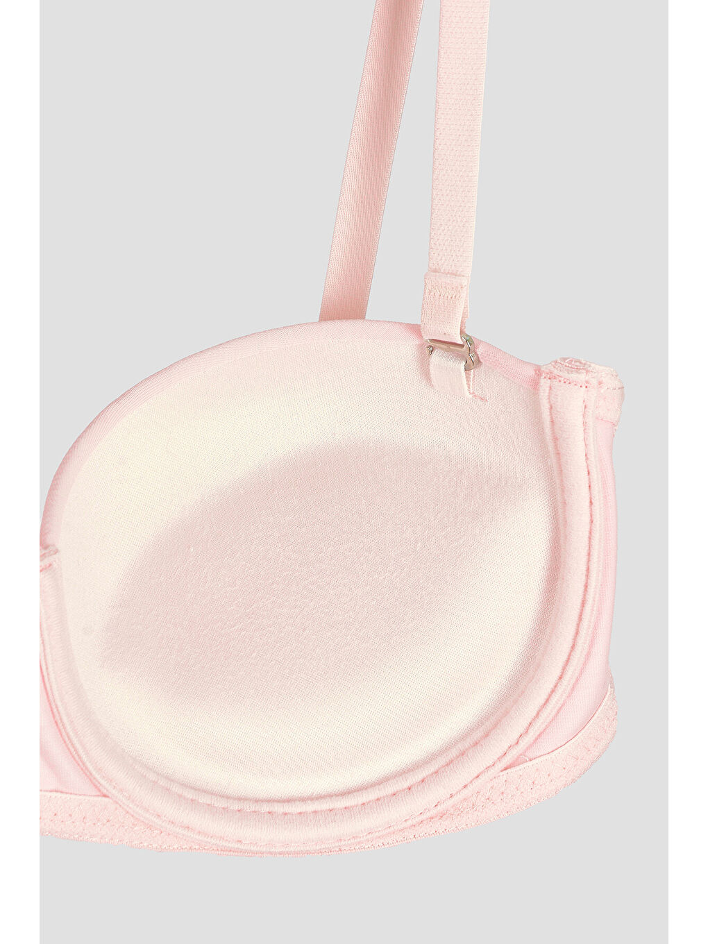 Pembe Somon Latina Destekli Straplez Sütyen-3