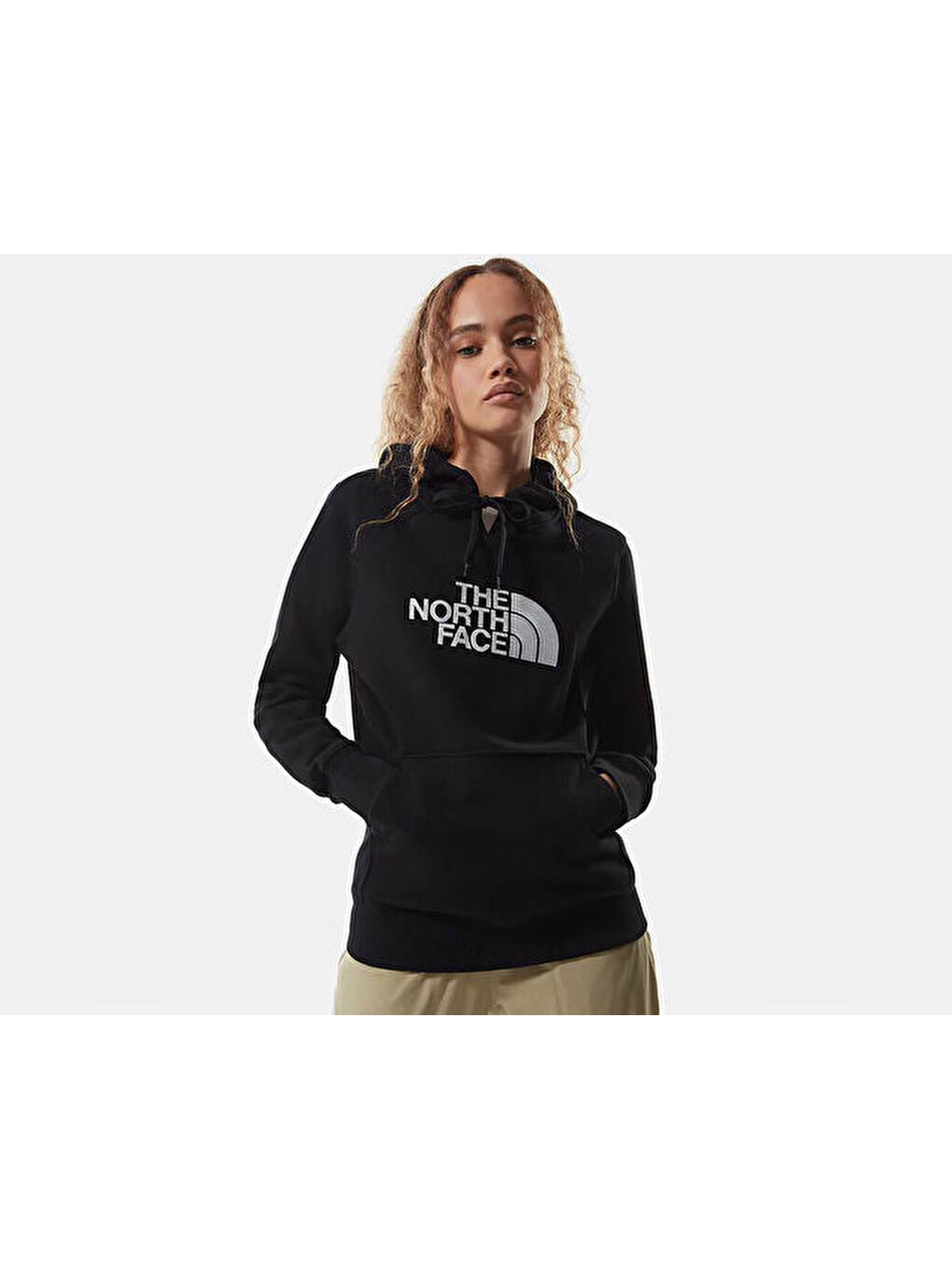 W Drew Peak Pullover Hoodie Kadın Günlük Sweatshirts Nf0a55ecjk31 Siyah-2