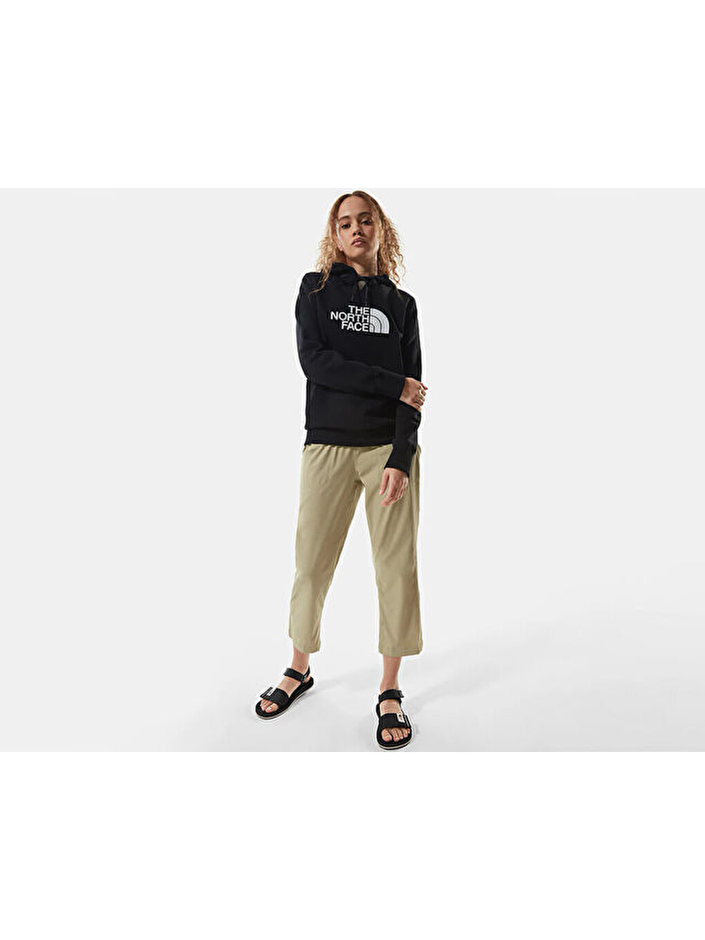 W Drew Peak Pullover Hoodie Kadın Günlük Sweatshirts Nf0a55ecjk31 Siyah-3