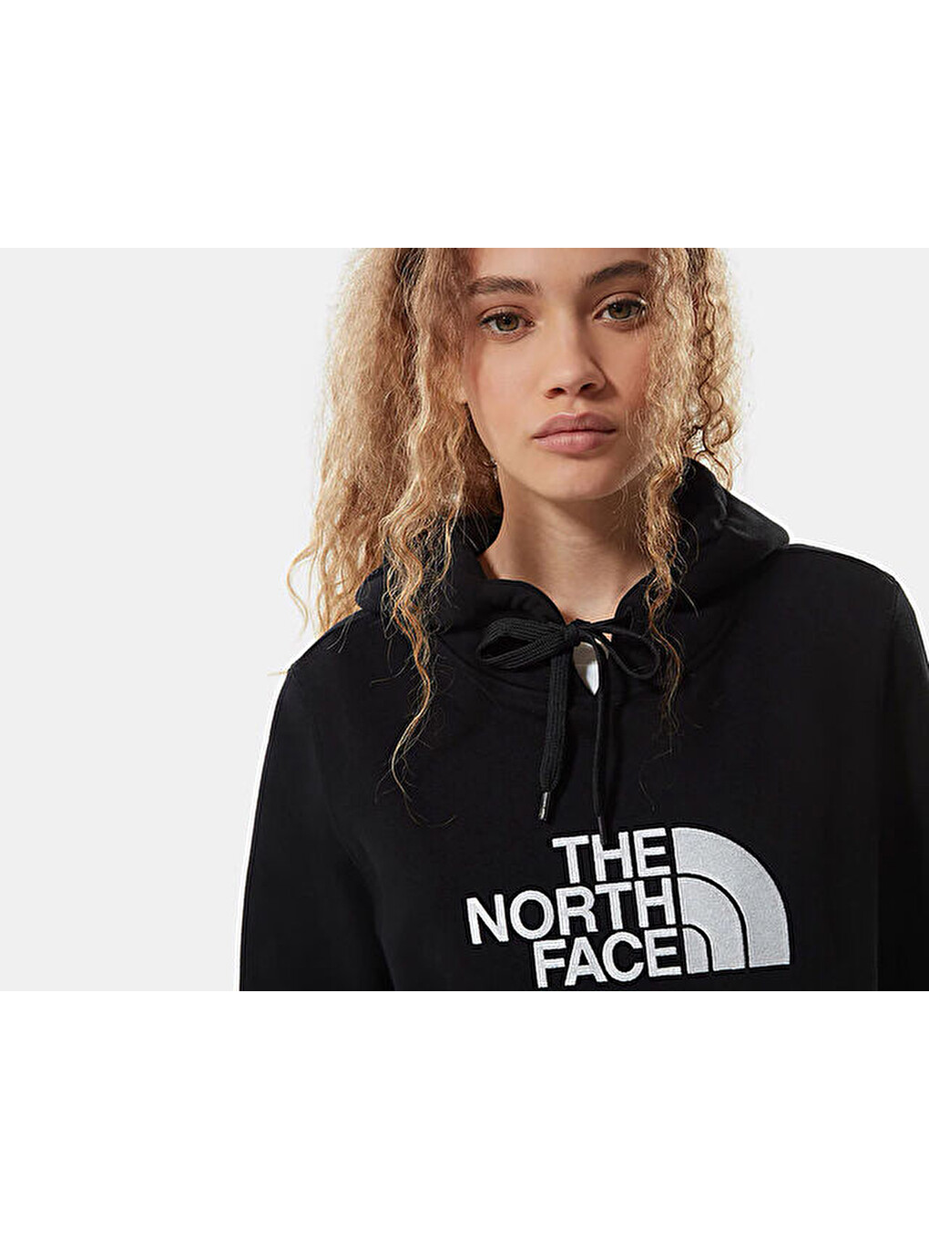 W Drew Peak Pullover Hoodie Kadın Günlük Sweatshirts Nf0a55ecjk31 Siyah-6