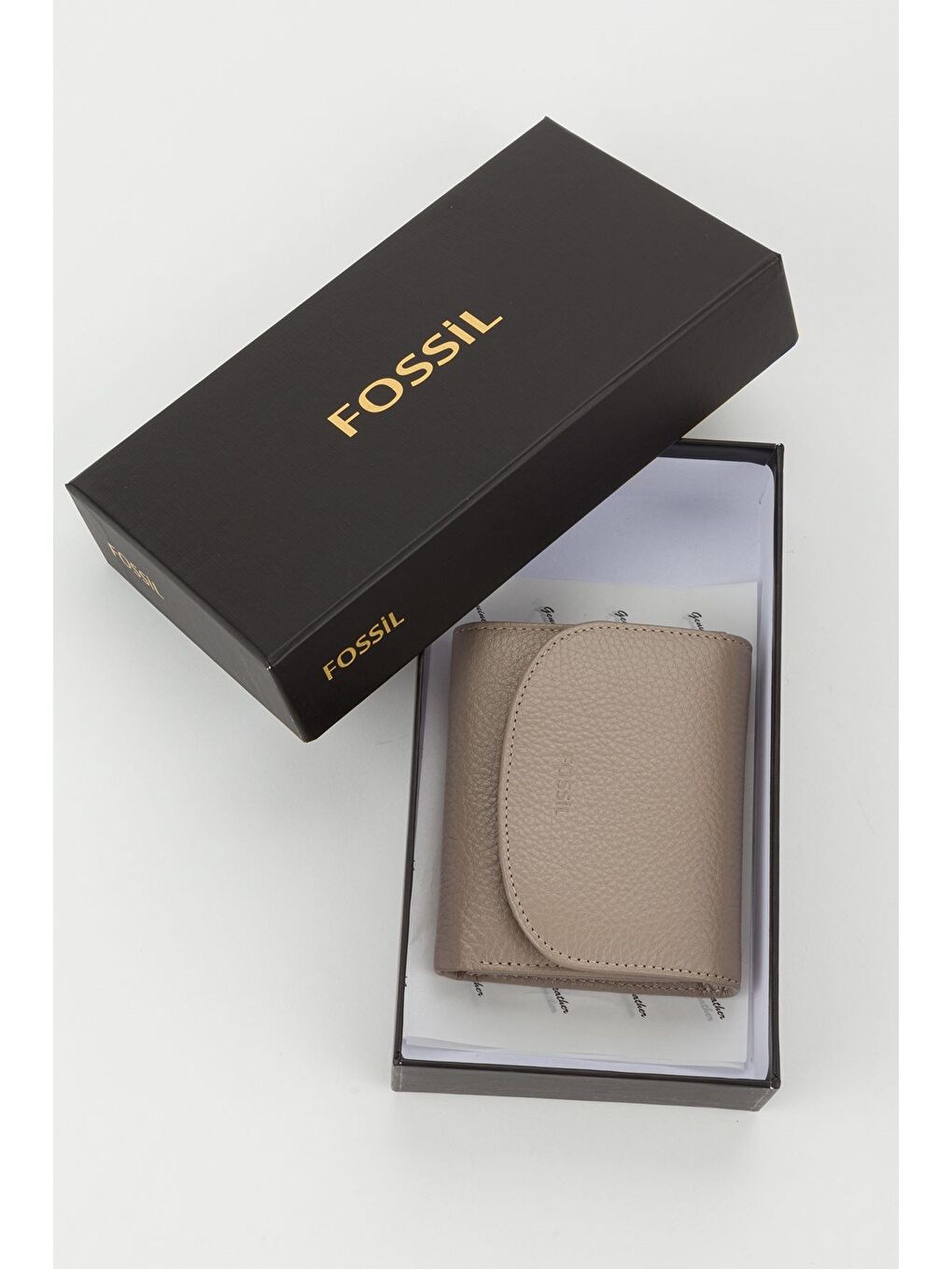 Bej Kutulu Hakiki Deri Gök Mavi Küçük Boy Çok Gözlü Kadın El Portföyü Kartlık Cüzdan-5