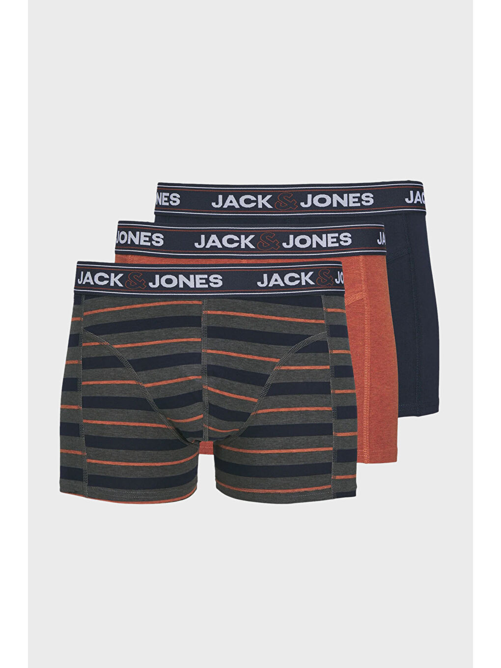 Lacivert Additionals Jacjohn Streç Pamuklu 3 Pack Boxer 12260059