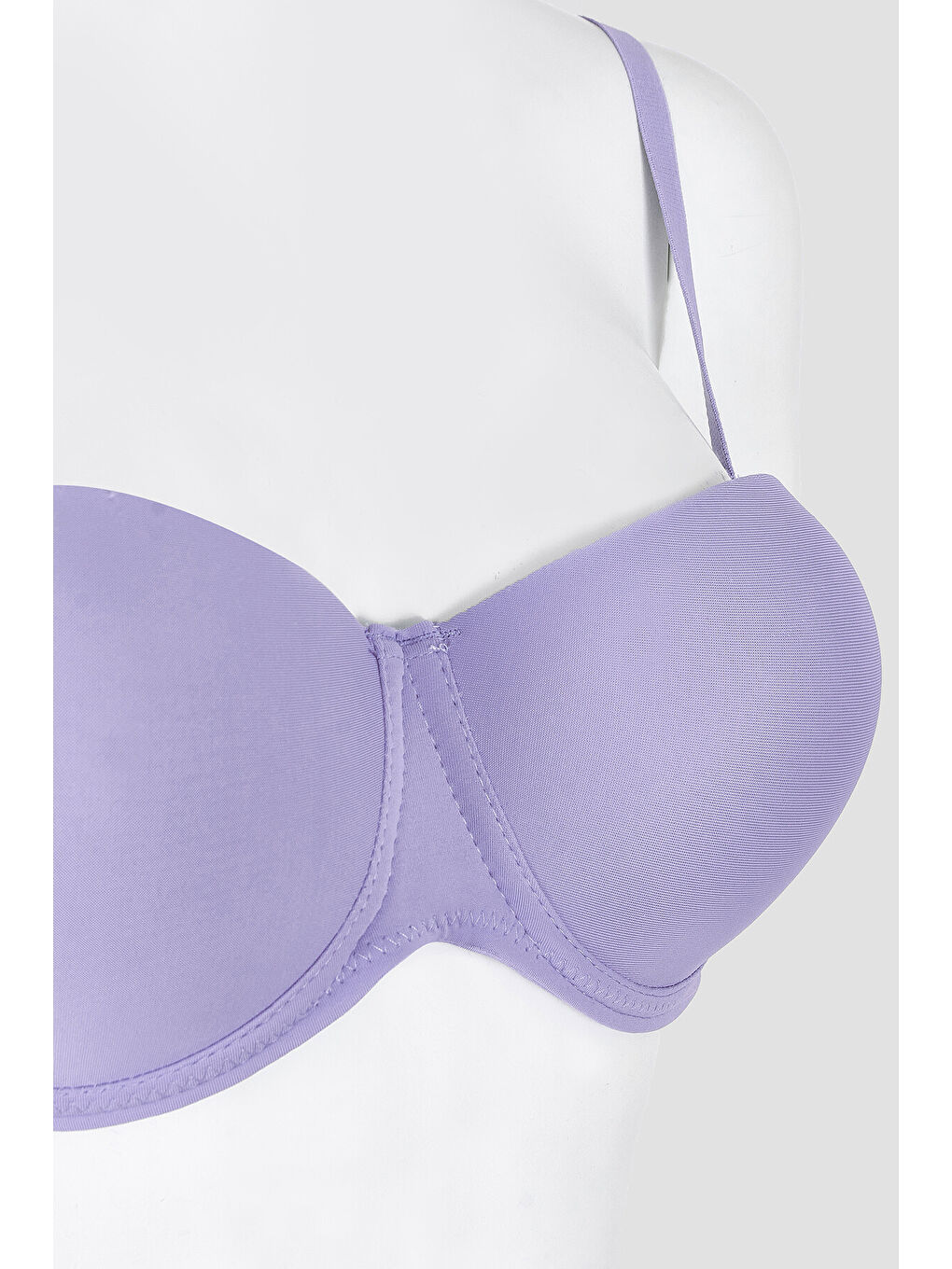 Lila Latina Destekli Straplez Sütyen-3