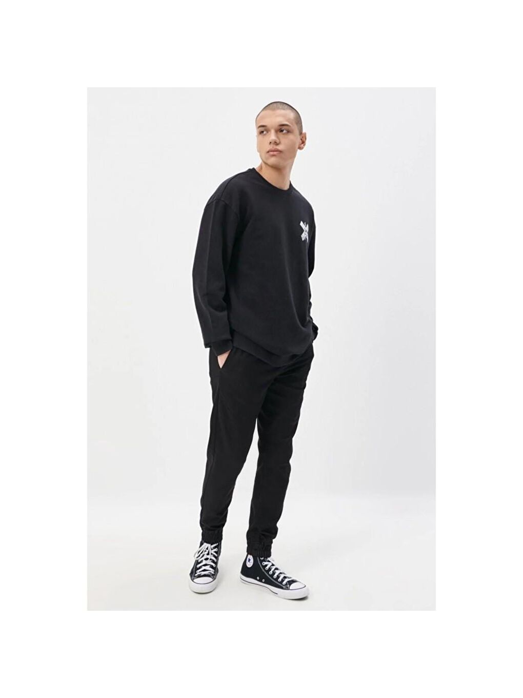 Jogger Erkek Siyah Pantolon-1