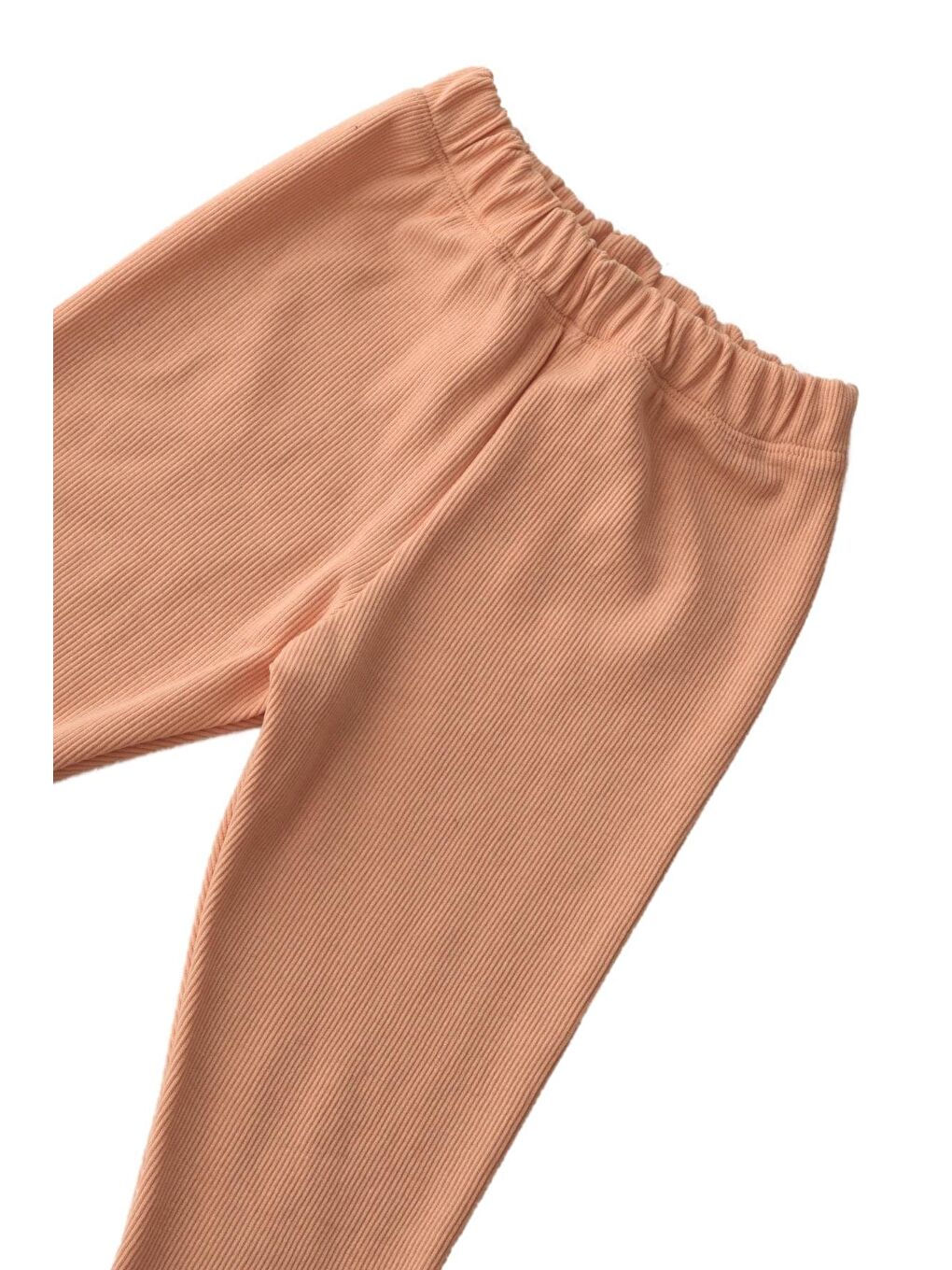 Pembe Kız Çocuk Fitilli Pudra Tayt-5