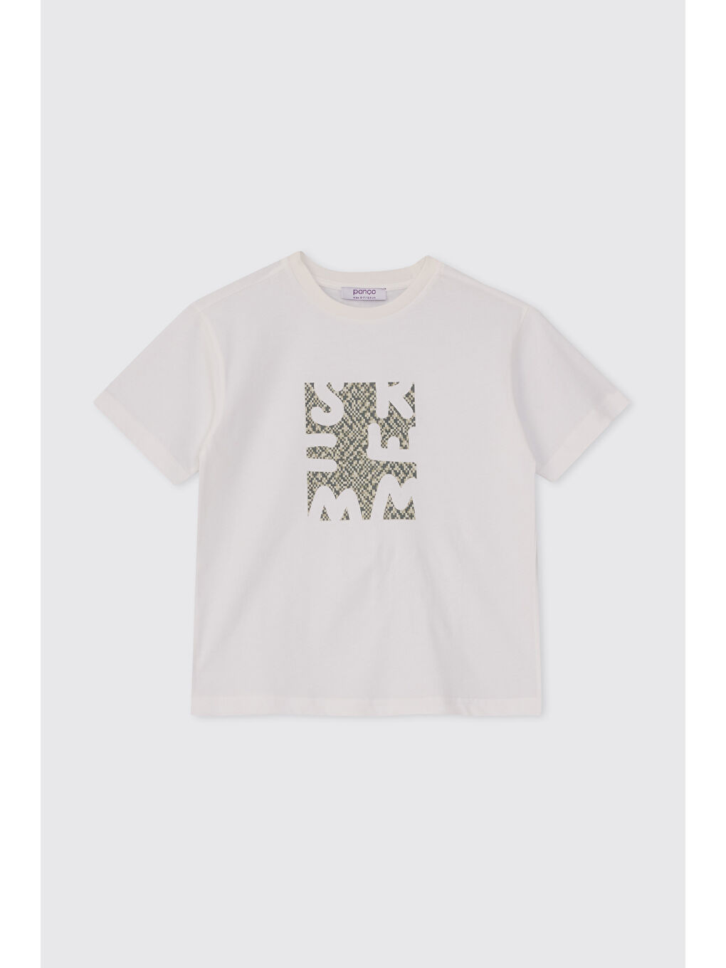 Erkek Çocuk Baskılı Beyaz Tişört