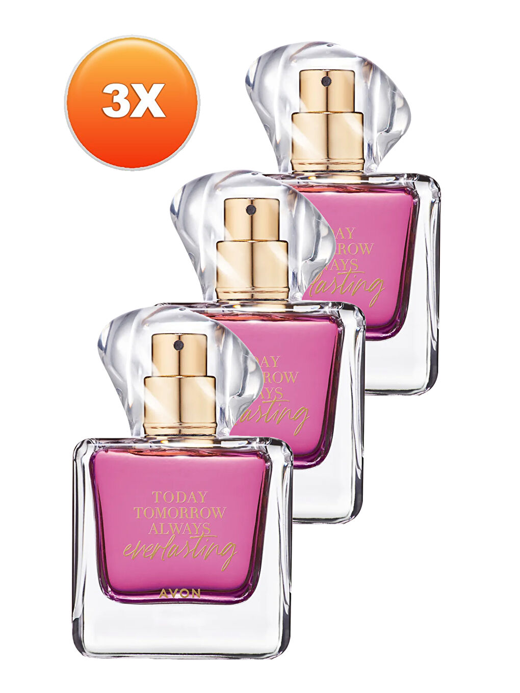 AVON Renksiz Everlasting Kadın Parfüm Edp 50 Ml. Üçlü Set - 1