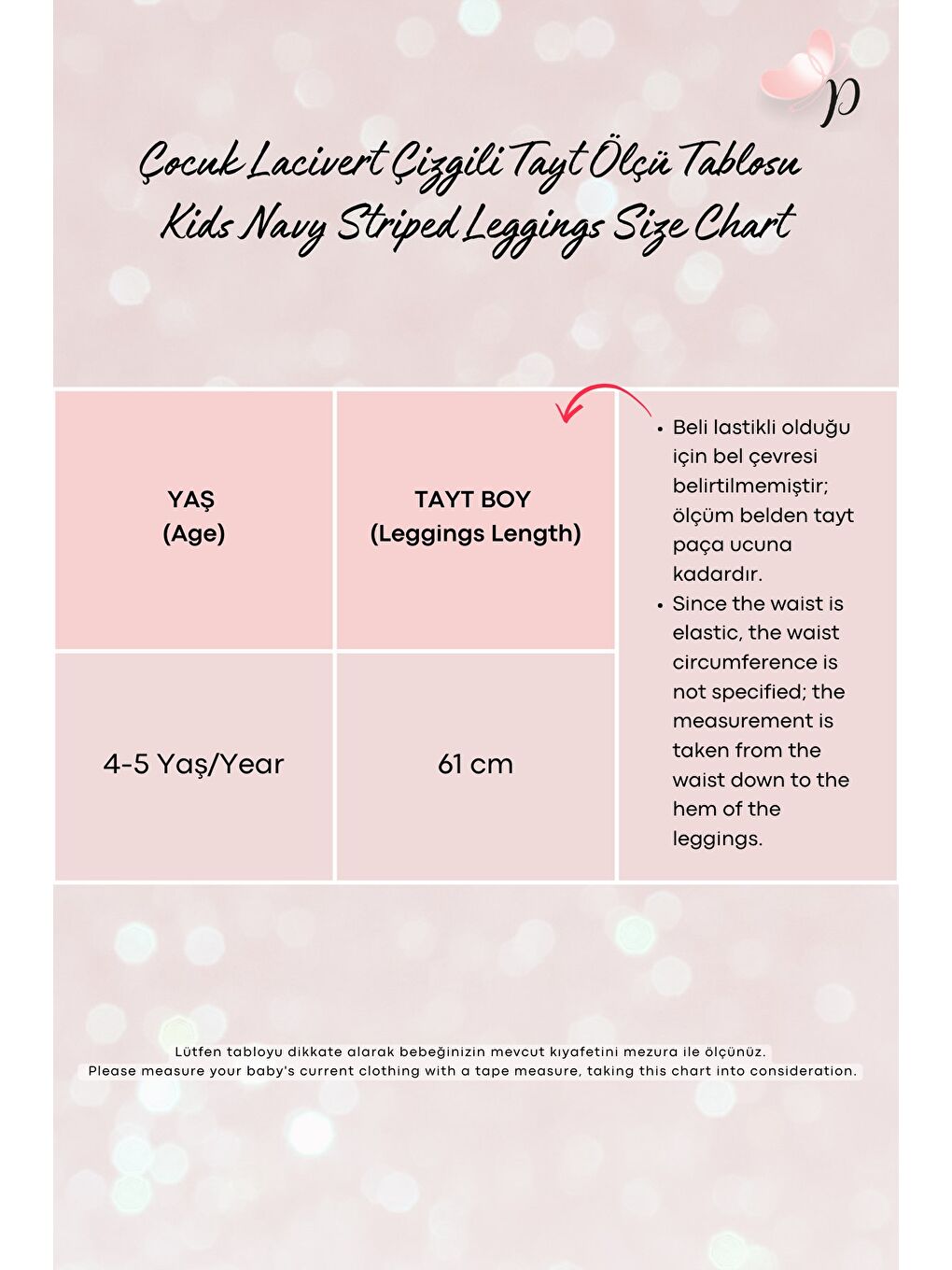 Beyaz Kız Çocuk Koyu Lacivert Çizgili Tayt-3