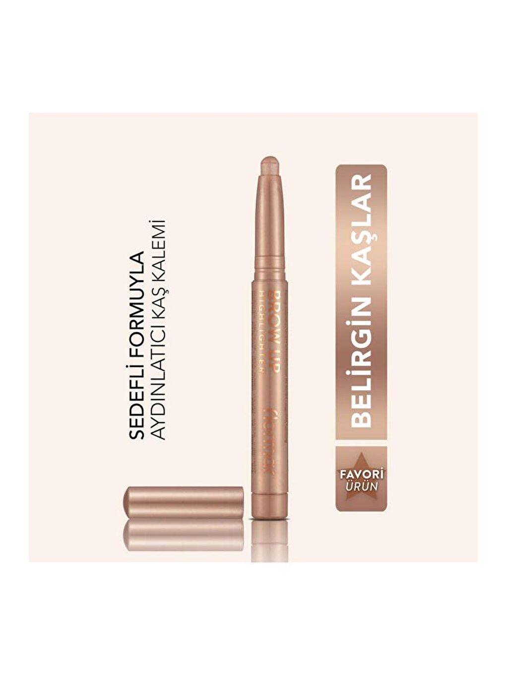 Flormar Açık Bej Brow Up Highlighter Pencil