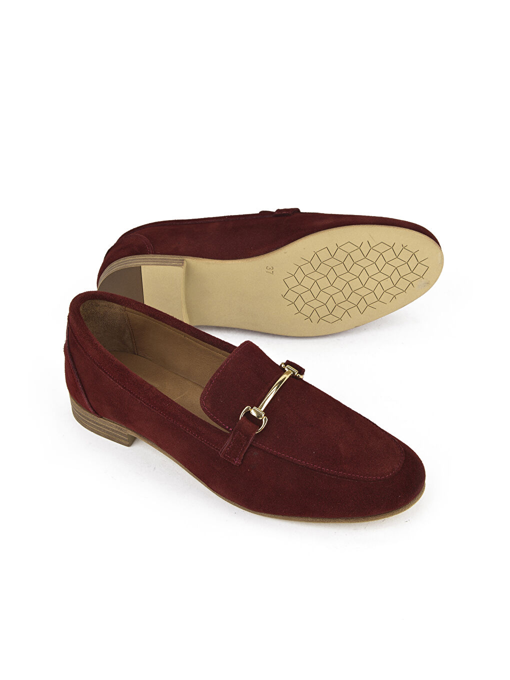 Hakiki Deri Kadın Ayakkabı 1511033Z4830832 Bordo-3