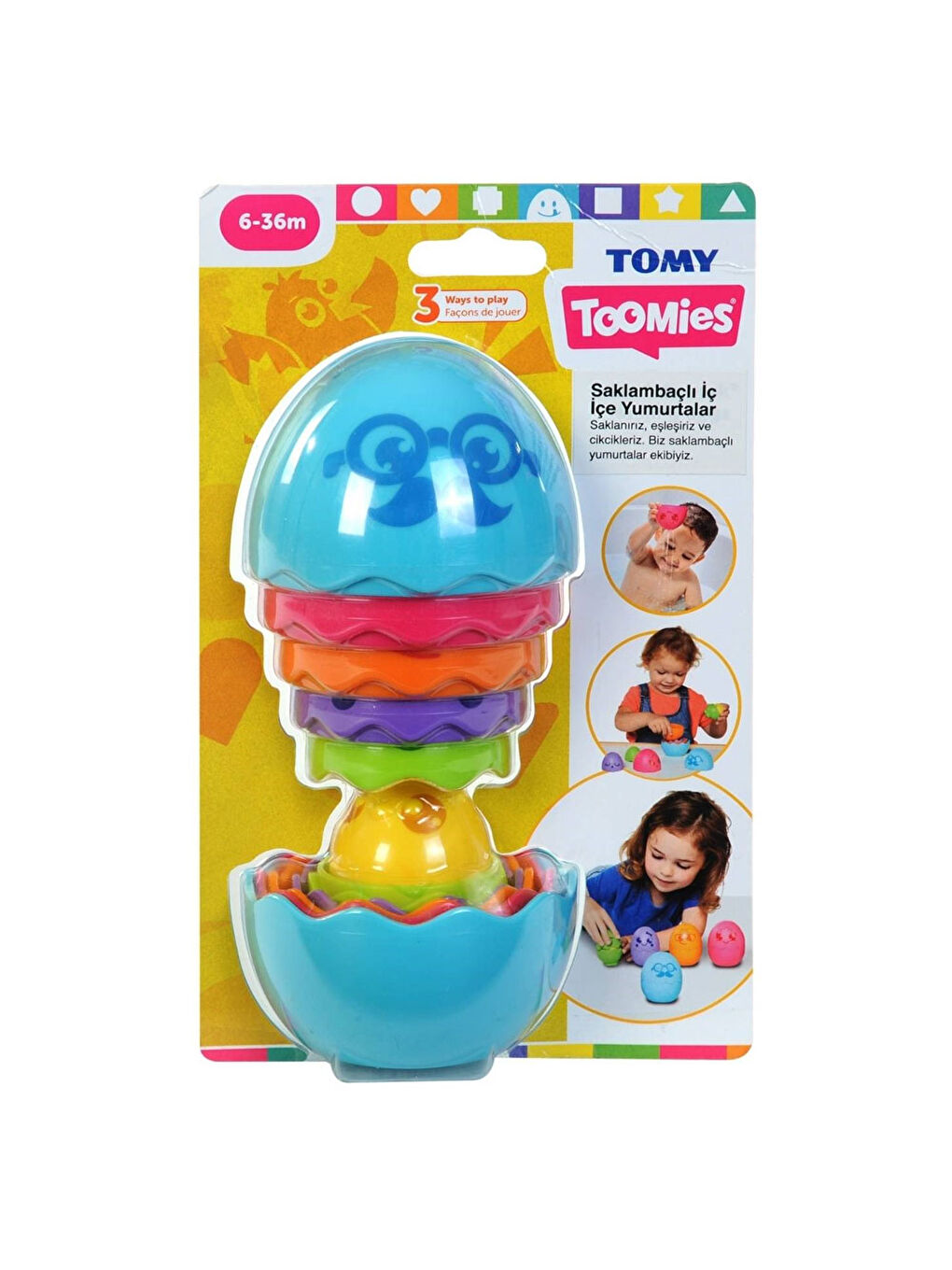 Tomy Toomies Saklambaçlı İç İçe Yumurtalar Mavi E73193