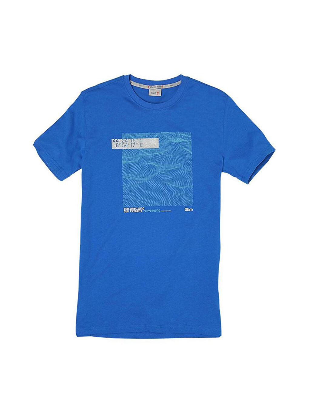 G101 Erkek Mavi Tişört-1