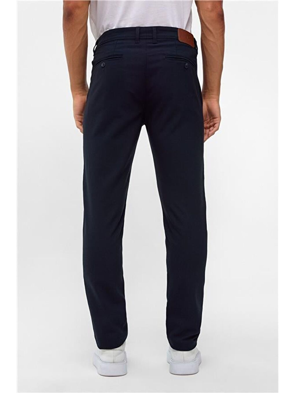 Lacivert Slim Desenli Pantolon-4